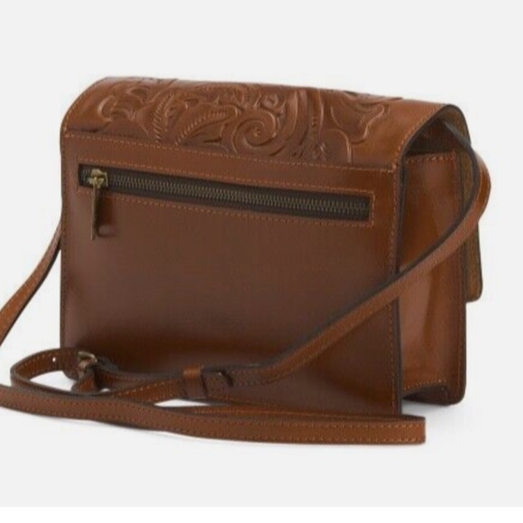 NIB PATRICIA NASH Locri Tooled Leather Crossbody Bag Purse - Picture 2 of 9